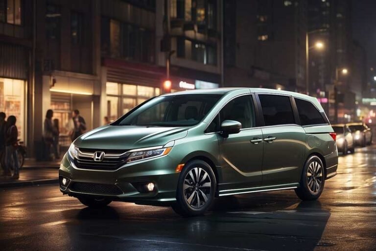 Is Uber XL worth it? Showing a Honda Odyssey at night.