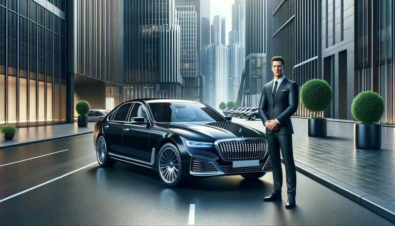Is Uber Exec Worth It: A premium car and driver concept photo.